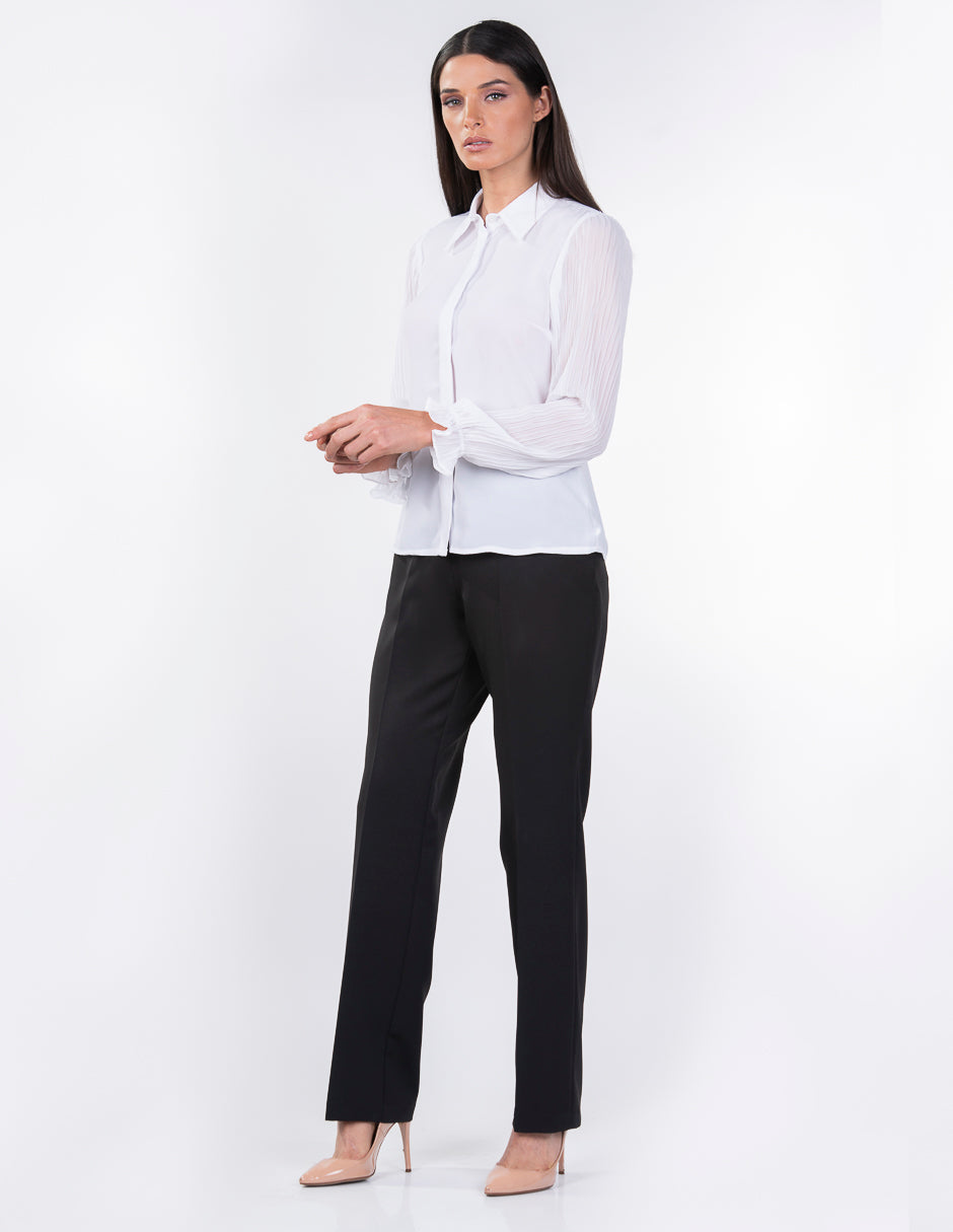 Blusa  para Dama Amori Blanca manga Larga