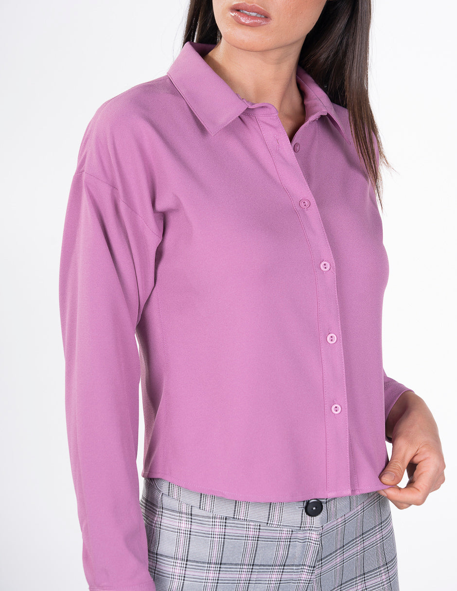Blusa para Dama Amori Lila  manga larga