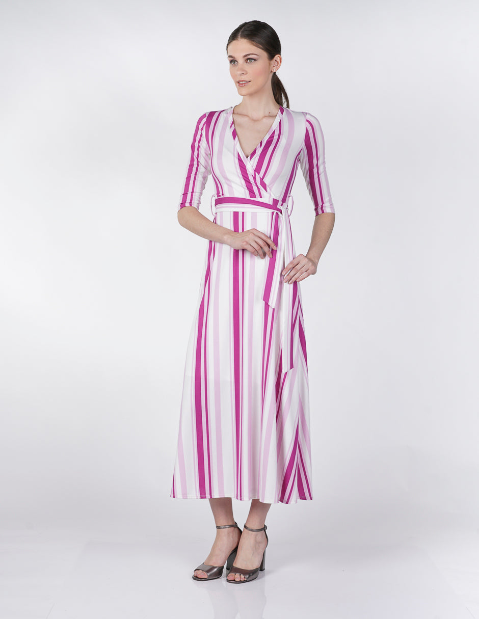 Vestido para Dama Petite Amori Estampado Rayas