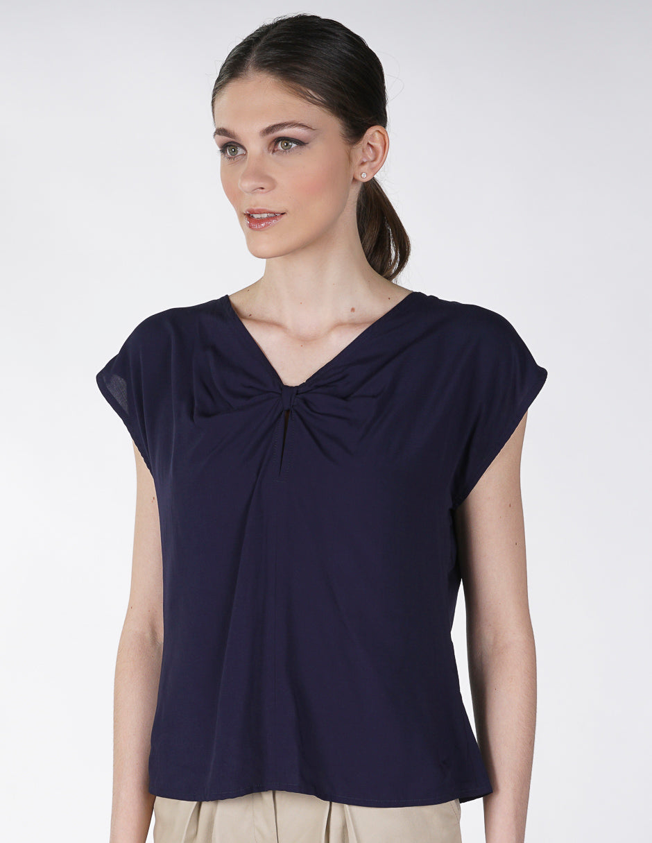 Blusa para Dama Amori Azul Marino