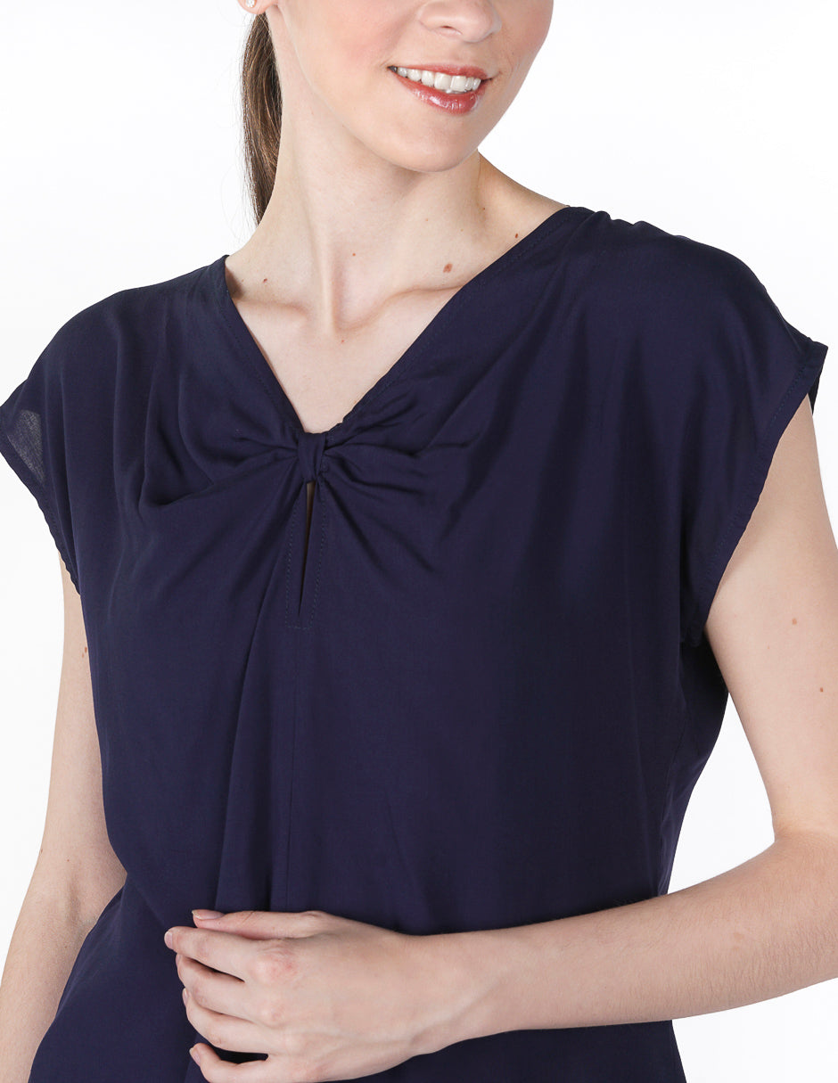 Blusa para Dama Amori Azul Marino