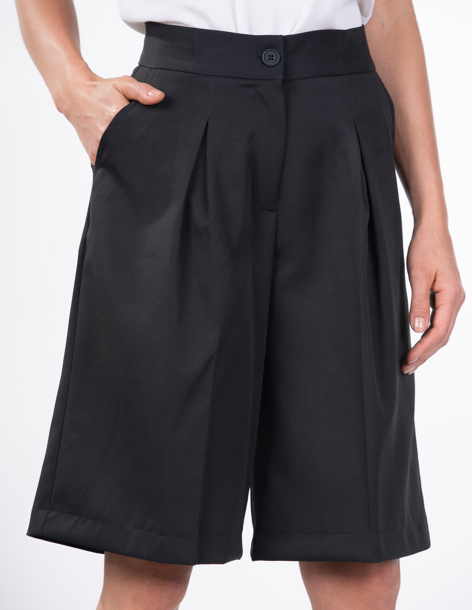 Shorts Bermuda  Dama Amori Negro