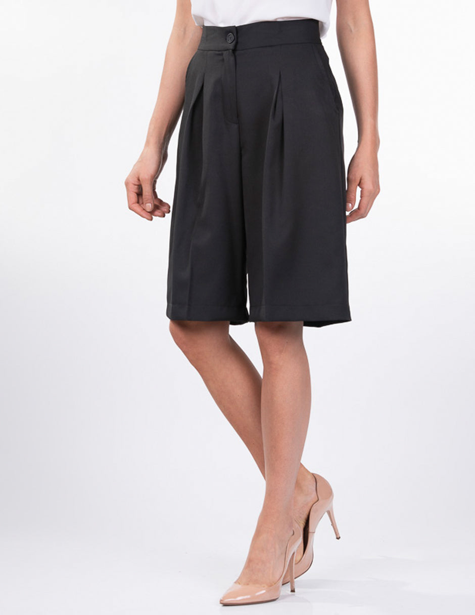Shorts Bermuda  Dama Amori Negro