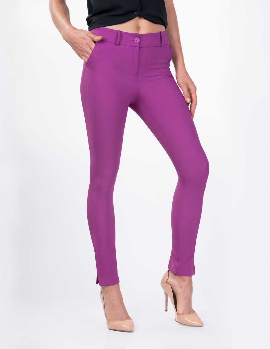 Pantalón para Dama Petite Amori Bugambilia/Negro