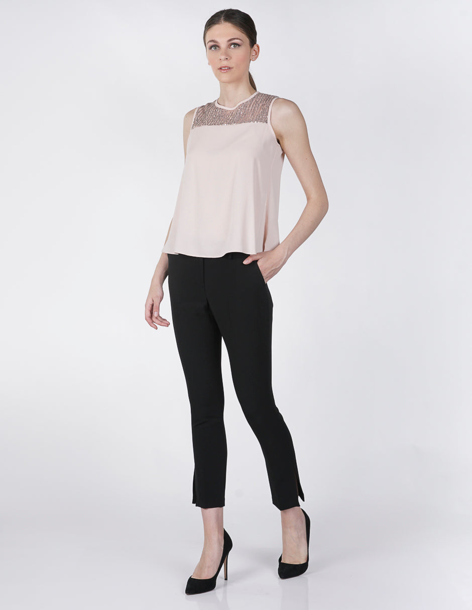 Pantalón para Dama Petite Amori Bugambilia/Negro