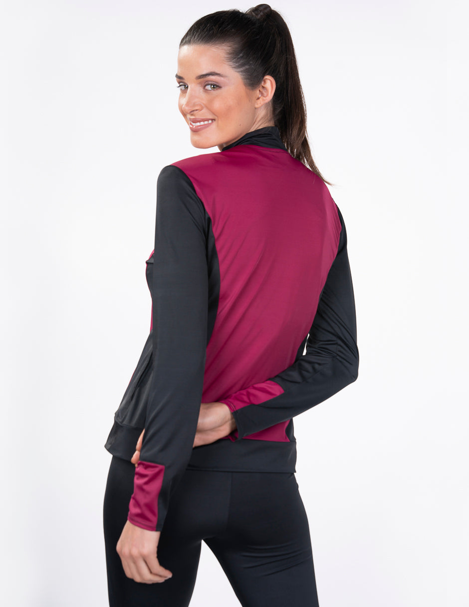 Sudadera Deportiva Mujer Invicta Negro Cereza