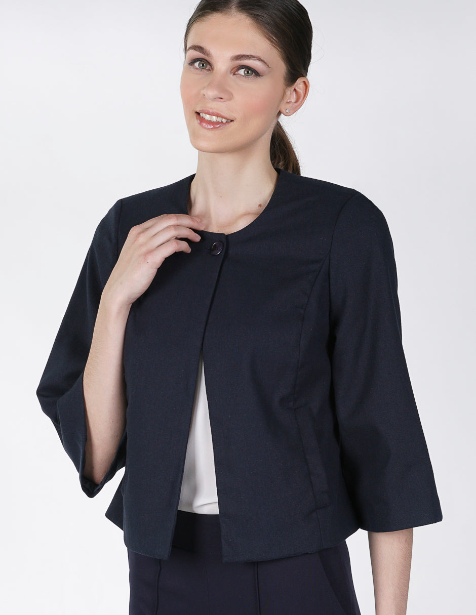 Saco tipo bolero para Dama  Petite Amori Azul Marino