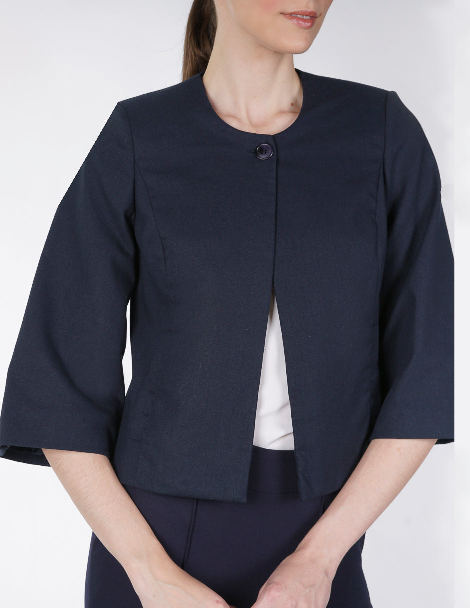 Saco tipo bolero para Dama  Petite Amori Azul Marino