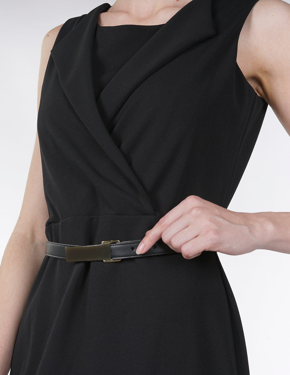 Vestido para Dama Amori Negro sin mangas